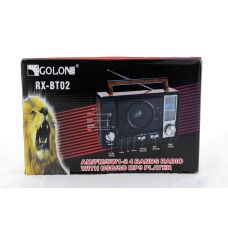 Радіоприймач Golon RX BT02 портативна колонка bluetooth /USB /SD/ MP3/FM