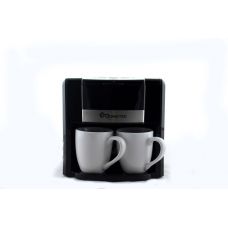 Капельная кофеварка Domotec MS 0708 с двумя фарфоровыми чашками в комплекте