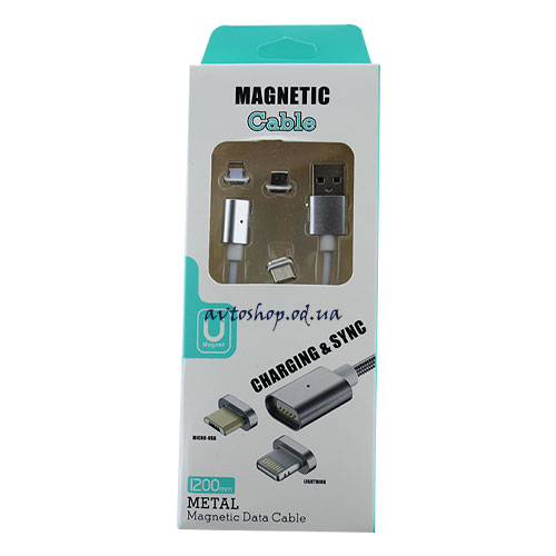Магнитный шнур для зарядки 3 в 1 (Iphone,Micro USB, Type-C)