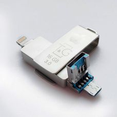 USB-накопитель 3.0, Lightning + microUSB 16gb. 