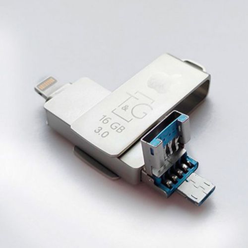 USB-накопитель 3.0, Lightning + microUSB 16gb