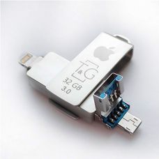USB-накопитель 3.0, Lightning + microUSB 32gb