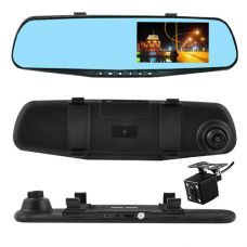 Автомобільний відеореєстратор-дзеркало DVR L900 із двома камерами, 4.3''