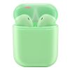 Бездротові bluetooth-навушники V99-Touch з кейсом, green