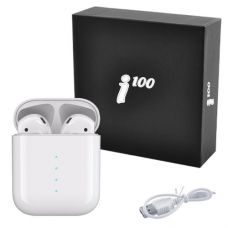 Bluetooth-навушники i100 з кейсом, white